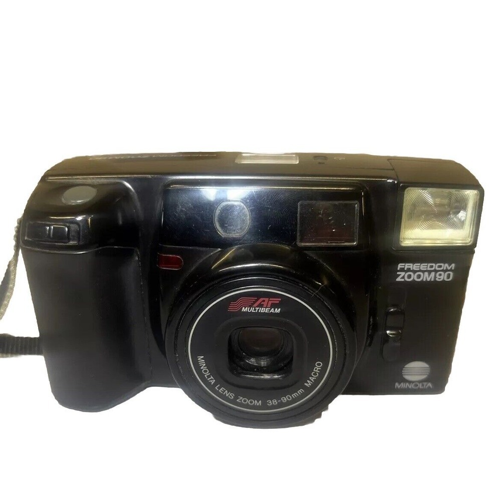 Vintage Minolta 90EX 35mm Point & Shoot Film Camera Used Untested, Photography